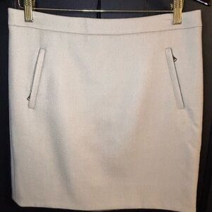 J.Crew women’s wool EUC skirt size 6 ecru/tan